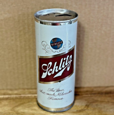 1962 SCHLITZ 16 OZ Beer Can ~ Straight Steel, Tab Top, 1 City ~ Milwaukee, WIS picture