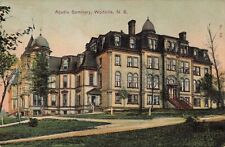 Acadia Seminary Wolfville Nova Scotia NS Canada c1910 Postcard picture