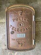 ANTIQUE GAMEWELL POLICE TELEGRAPH CALL BOX picture