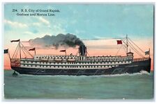 c1910's Steamship City Of Grand Rapids Graham And Morton Line Unposted Postcard picture