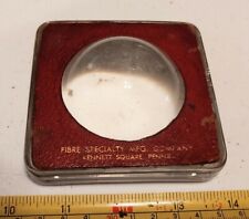 Vtg Fibre Specialty Mfg Company Kennett Square PA Advertising Glass Paperweight picture
