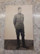 WWI Real Photo Army Soldier Postcard picture