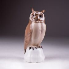 Owl Bird Rare Vintage Figurine Porcelain Made By Bing & Grondahl Denmark 1970-83 picture