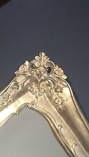 Vintage Gold Ornate Vanity Mirror Tray Resin Roses Floral Read Description picture