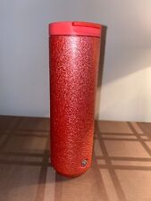 Starbucks Spring 2022 Peach Glitter Vacuum Insulated Stainless Steel 16oz New picture