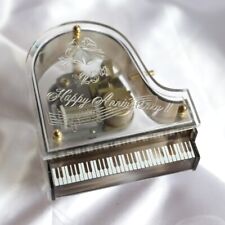 Vintage Schmid Grand Piano Music Box Anniversary See Through Works picture