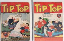 Tip Top #63 July 1941 & #65 September 1941 Boarded & Bagged  picture