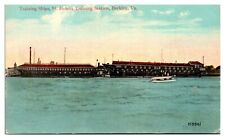 Antique Training Ships, St. Helena Training Station, Berkley VA Postcard picture