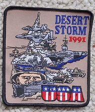 2 Patches Operation Desert Storm Campaign War Military Iraq Kuwait Patch picture