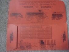 1908 The Auburn Wagon Company Martinsburg W.V. Envelope picture