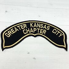 Greater Kansas City Chapter Motorcycle Rider Club Group Embroidered Jacket Patch picture