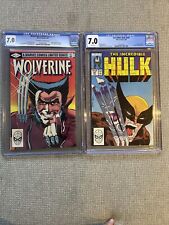 Incredible Hulk # 340 CGC 7.0 1988 McFarlane Wolverine #1 1982 CGC 7.0 Miller picture