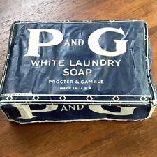 1940s P AND G White Laundry Soap Bar, Orig. Wrapper, PROCTER GAMBLE Never Used picture