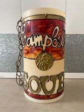 🔥 Vintage Old Modern Pop Art Andy Warhol Campbells Soup Can Lamp Sculpture '60s picture