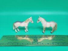 Lipizzaner & White Arab Horse Pony Foal Toy Mini Figure Lot Tiny Figurine Rare picture