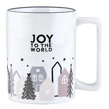 Joy To The World Holiday Organic Mug Size 16 oz 4.5 in H Lot of 4 picture