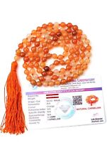 Natural Crystal Carnelian mala Natural Crystal Stone 6 mm 108 Beads Jap Mala picture