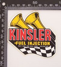 VINTAGE KINSLER FUEL INJECTION TROY MI USA CAR RACE RACING SPONSOR PROMO STICKER picture