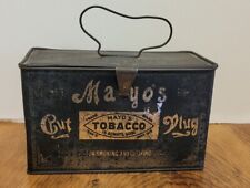 Vintage MAYO'S Cut Plug  Tobacco Tin Metal Bail Handle Sept. 1878 Pat. RARE picture