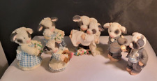 Vintage Enesco Mary Moo Moos Wedding Party Set I'll Never Love an Udder in Boxes picture