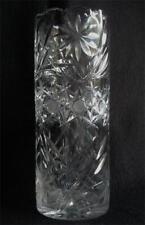 Antique Cut Crystal Brilliant  Fire Nearly 10 Inch Tall Vase picture