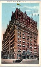 Iroquois Hotel, Vintage Cars, Buffalo, New York Postcard c1917 picture