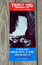 Vintage Thunder HeadUnderground Falls Rapid City South Dakota Brochure Pamphlet  picture