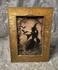 Witch Silhouette Romantic Frame,  Witchy Framed Print picture