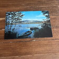 Mt. Manadnock Southwestern NH Chrome Postcard 1965 Lake Boat Peer picture