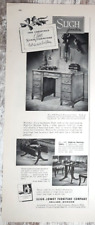 1952 Sligh Lowry Vintage Print Ad Furniture Fruitwood Hostess Table Holland MI picture