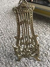 Vintage Victorian Easel Brass Stand 3-3-G 12” Nice To Display Or Decor picture
