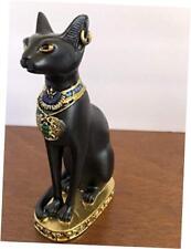 YOUNI - Ancient Egypt Kitty Egyptian Bastet Sculpture Cat 5.5 inches Black picture
