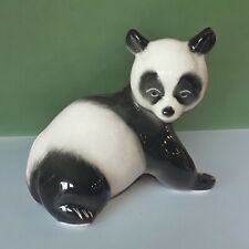 USSR Lomonosov Russian Porcelain Baby Panda Bear Figurine 3.25