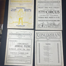 Vintage 4 ConcordiaTurner Newsletters Turnverein St Louis MO 1927 1931 1932 picture