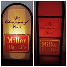 *RARE* Vintage Miller High Life Beer Wall/Table Lighted Sign Champagne of Beers picture