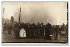 c1910 People of Le Havre France Antique Unposted WW1 RPPC Photo Postcard picture