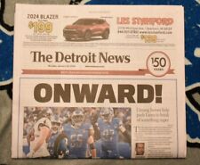 DETROIT LIONS 🦁 ONWARD Newspaper - Advance to NFC Championship - Detroit News  picture