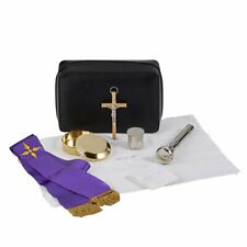 Travel Mass Kit with Linens, Pastoral Sick Call Set In Case for Church, 6.5 In picture