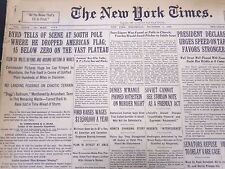 1929 DECEMBER 4 NEW YORK TIMES - BYRD TELLS OF SCENE AT SOUTH POLE - NT 5307 picture