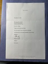 SIGNED PHIL KNIGHT AUTOGRAPHED LETTER - NIKE picture