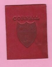 c1910s tobacco leather CORNELL UNIVERSITY  College Seal  Nice picture