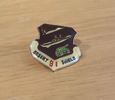 Vintage 1991 Desert Shield Lapel Pin Gulf War Middle East US Military picture