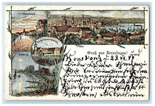 1899 Multiview, Gruk Aus Kreuzlingen Switzerland Posted Antique Postcard picture