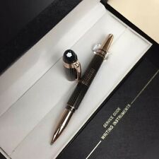 Luxury Crystal Head S.Walker Series Black-Rose Gold Color 0.7mm Rollerball Pen picture