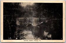 1936 River View Putney Vermont VT Little Falls Attraction Vintage Postcard picture