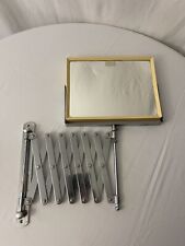 Vintage Scissor Accordion Rectangle Mirror Barber Shop Wall Mount Double Sided picture