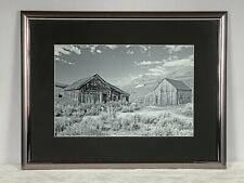 26 x 20 Original Bodie California Jail Large Framed Signed Photo B&W Ghosttown picture