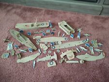 Vintage Military Cardboard Ships Planes Figures Sailors Towers Toy Collectors  picture