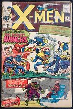 X-men #9 💙 1st Avengers Cross-over 💙 1965 Thor Captain America picture