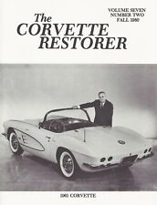 NCRS The Corvette Restorer Magazine 7#2 Fall 1980 1961 Corvette RPO Z06 Two #3 picture